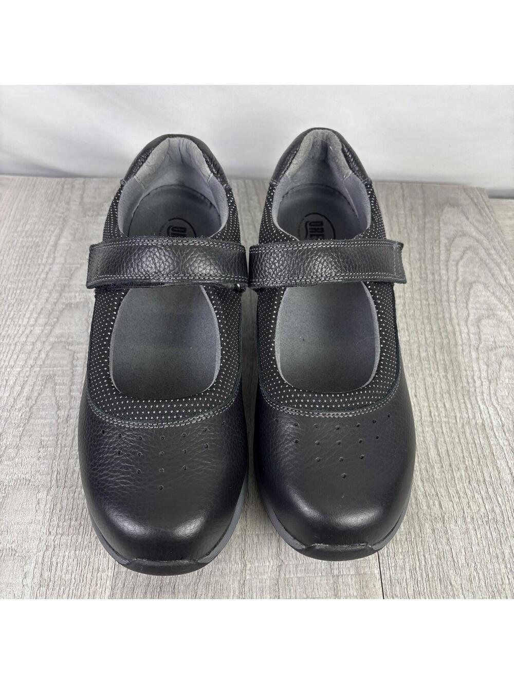 Drew Trust Women's Therapeutic Leather Shoes 14805-12 Black Size 9.5W - Picture 3 of 12